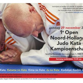 Aankondiging: 1e Noord-Hollands Judo Kata Kampioenschap